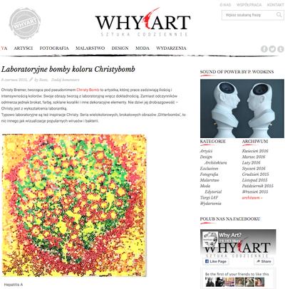 Christybomb Review By Why Art Blog in Poland